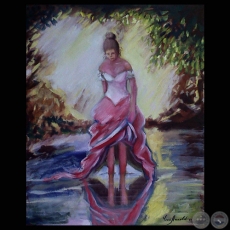 MUJER PARAGUAYA (Óleo de FEDERICO VERA)